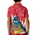 New Zealand Christmas In July Kid Polo Shirt Tui Bird With Kowhai Meri Kirihimete