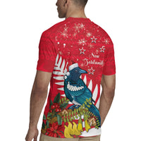 New Zealand Christmas In July Rugby Jersey Tui Bird With Kowhai Meri Kirihimete