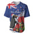 New Zealand Christmas In July Baseball Jersey Fiordland Penguin With Pohutukawa Flower