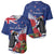 New Zealand Christmas In July Baseball Jersey Fiordland Penguin With Pohutukawa Flower