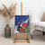 New Zealand Christmas In July Canvas Wall Art Fiordland Penguin With Pohutukawa Flower