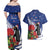 New Zealand Christmas In July Couples Matching Off Shoulder Maxi Dress and Hawaiian Shirt Fiordland Penguin With Pohutukawa Flower