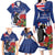 New Zealand Christmas In July Family Matching Long Sleeve Bodycon Dress and Hawaiian Shirt Fiordland Penguin With Pohutukawa Flower