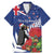 New Zealand Christmas In July Family Matching Mermaid Dress and Hawaiian Shirt Fiordland Penguin With Pohutukawa Flower