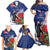 New Zealand Christmas In July Family Matching Off Shoulder Maxi Dress and Hawaiian Shirt Fiordland Penguin With Pohutukawa Flower