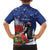 New Zealand Christmas In July Family Matching Off Shoulder Short Dress and Hawaiian Shirt Fiordland Penguin With Pohutukawa Flower