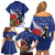 New Zealand Christmas In July Family Matching Off Shoulder Short Dress and Hawaiian Shirt Fiordland Penguin With Pohutukawa Flower