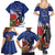 New Zealand Christmas In July Family Matching Summer Maxi Dress and Hawaiian Shirt Fiordland Penguin With Pohutukawa Flower