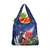 New Zealand Christmas In July Grocery Bag Fiordland Penguin With Pohutukawa Flower