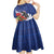 New Zealand Christmas In July Kid Short Sleeve Dress Fiordland Penguin With Pohutukawa Flower