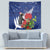 New Zealand Christmas In July Tapestry Fiordland Penguin With Pohutukawa Flower