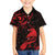 New Zealand Tui Bird Family Matching Puletasi and Hawaiian Shirt Aotearoa Maori Pattern - Red