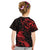 New Zealand Tui Bird Kid T Shirt Aotearoa Maori Pattern - Red