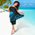 New Zealand Tui Bird Sarong Aotearoa Maori Pattern - Blue