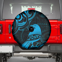 New Zealand Tui Bird Spare Tire Cover Aotearoa Maori Pattern - Blue LT14 - Polynesian Pride