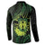 Kia Orana Kuki Airani Button Sweatshirt Cook Islands Tangaroa God Tatau Green