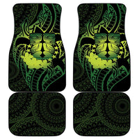 Kia Orana Kuki Airani Car Mats Cook Islands Tangaroa God Tatau Green LT14 - Polynesian Pride