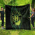 Kia Orana Kuki Airani Quilt Cook Islands Tangaroa God Tatau Green