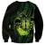 Kia Orana Kuki Airani Sweatshirt Cook Islands Tangaroa God Tatau Green