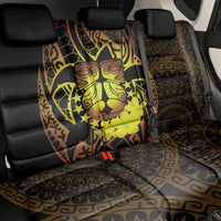 Kia Orana Kuki Airani Back Car Seat Cover Cook Islands Tangaroa God Tatau Gold