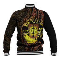 Kia Orana Kuki Airani Baseball Jacket Cook Islands Tangaroa God Tatau Gold LT14 - Polynesian Pride