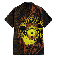 Kia Orana Kuki Airani Family Matching Tank Maxi Dress and Hawaiian Shirt Cook Islands Tangaroa God Tatau Gold