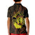 Kia Orana Kuki Airani Kid Polo Shirt Cook Islands Tangaroa God Tatau Gold