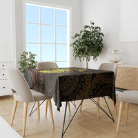 Kia Orana Kuki Airani Tablecloth Cook Islands Tangaroa God Tatau Gold LT14 - Polynesian Pride