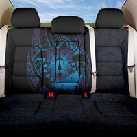 Kia Orana Kuki Airani Back Car Seat Cover Cook Islands Tangaroa God Tatau Purple