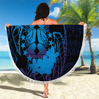 Kia Orana Kuki Airani Beach Blanket Cook Islands Tangaroa God Tatau Purple LT14 - Polynesian Pride