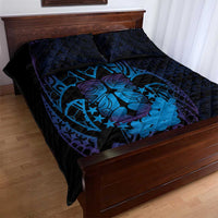 Kia Orana Kuki Airani Quilt Bed Set Cook Islands Tangaroa God Tatau Purple