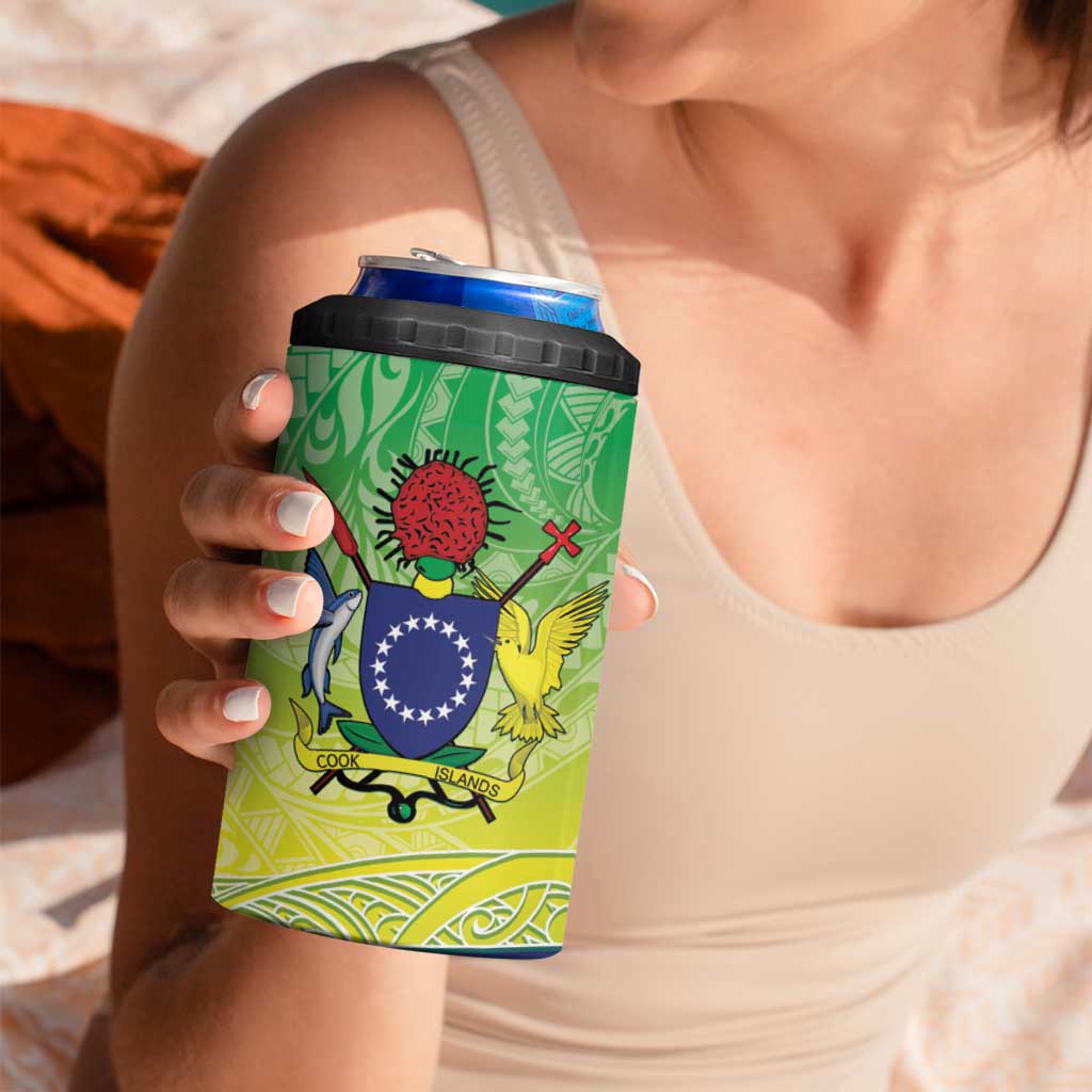 Te Maeva Nui Cook Islands 4 in 1 Can Cooler Tumbler 60th Independence Anniversary Proud