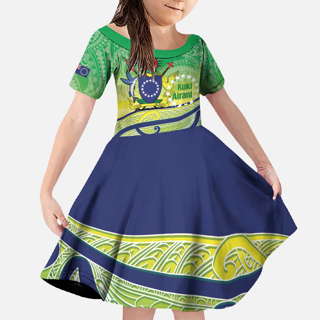 Te Maeva Nui Cook Islands Family Matching Long Sleeve Bodycon Dress and Hawaiian Shirt 60th Independence Anniversary Proud