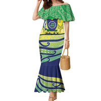 Te Maeva Nui Cook Islands Family Matching Mermaid Dress and Hawaiian Shirt 60th Independence Anniversary Proud