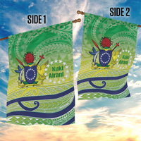 Te Maeva Nui Cook Islands Garden Flag 60th Independence Anniversary Proud