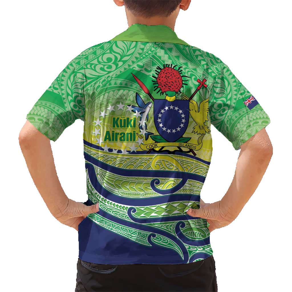 Te Maeva Nui Cook Islands Kid Hawaiian Shirt 60th Independence Anniversary Proud