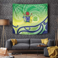 Te Maeva Nui Cook Islands Tapestry 60th Independence Anniversary Proud