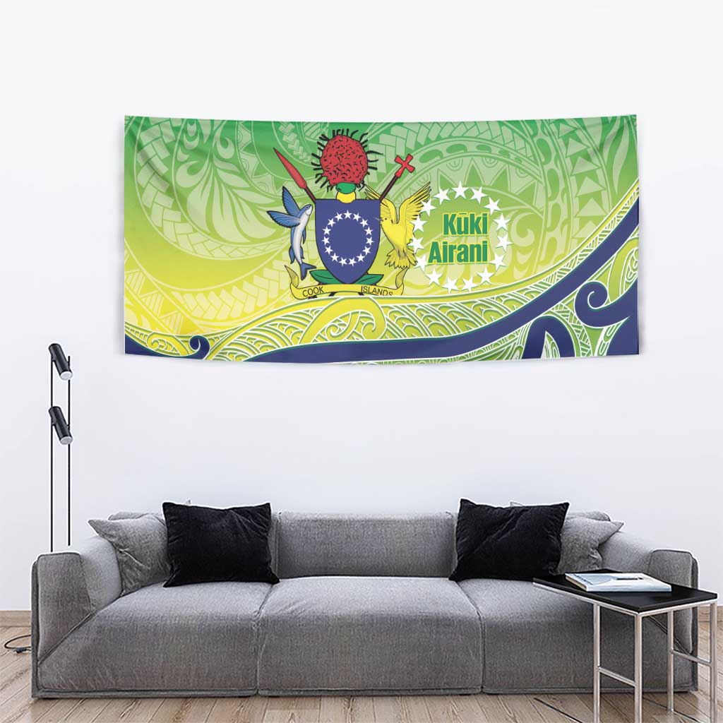 Te Maeva Nui Cook Islands Tapestry 60th Independence Anniversary Proud