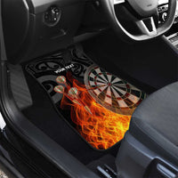 Personalised Aotearoa Darts Car Mats Maori Koru Flaming Dartboard LT14 - Polynesian Pride
