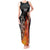 Personalised Aotearoa Darts Tank Maxi Dress Maori Koru Flaming Dartboard