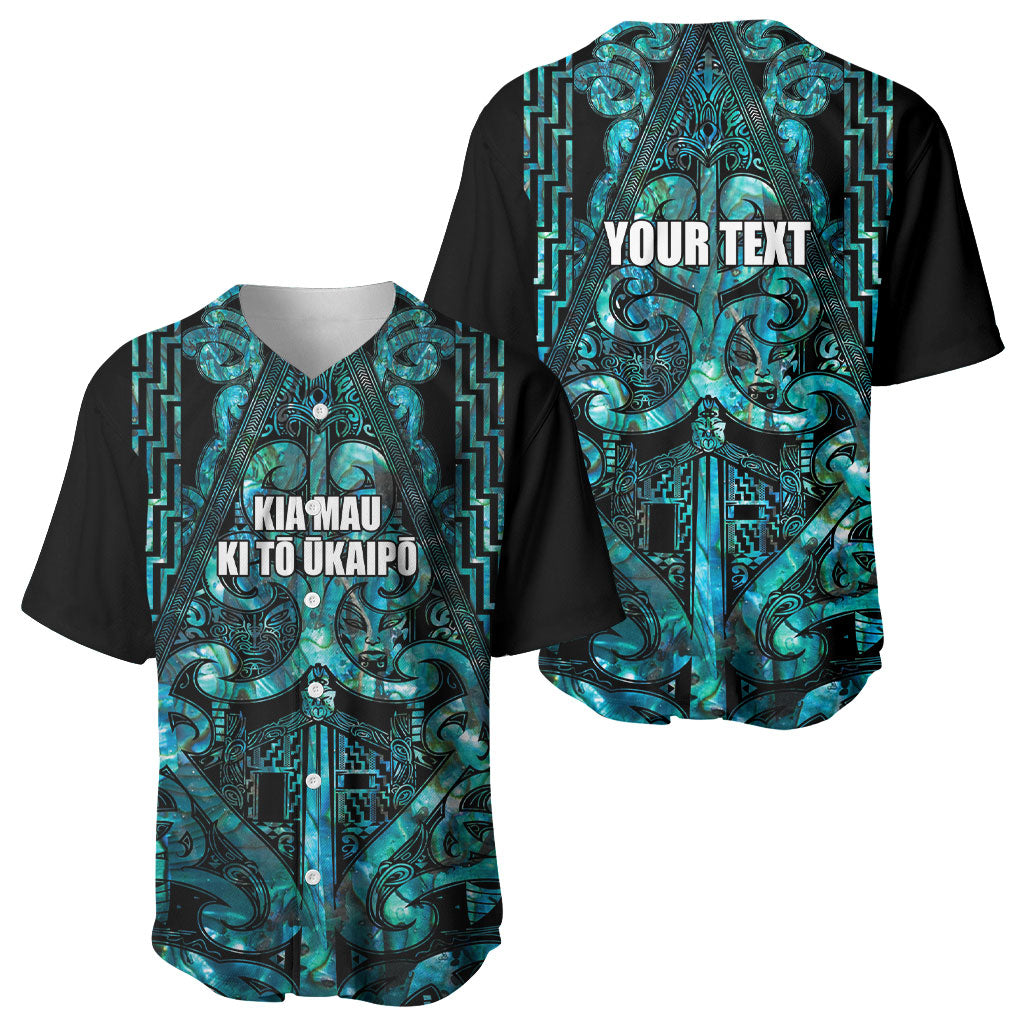 Maori Language Week Personalised Baseball Jersey Kia Mau Ki To Ukaipo Paua Shell Color LT14 - Polynesian Pride