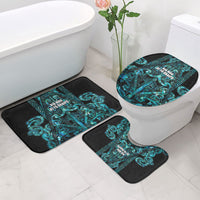 Maori Language Week Bathroom Set Kia Mau Ki To Ukaipo Paua Shell Color LT14 - Polynesian Pride