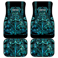 Maori Language Week Personalised Car Mats Kia Mau Ki To Ukaipo Paua Shell Color LT14 - Polynesian Pride