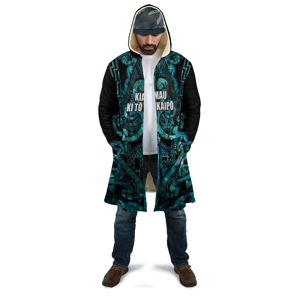 Maori Language Week Personalised Cloak Kia Mau Ki To Ukaipo Paua Shell Color LT14 - Polynesian Pride