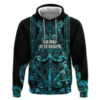 Maori Language Week Personalised Hoodie Kia Mau Ki To Ukaipo Paua Shell Color LT14 Pullover Hoodie Turquoise - Polynesian Pride