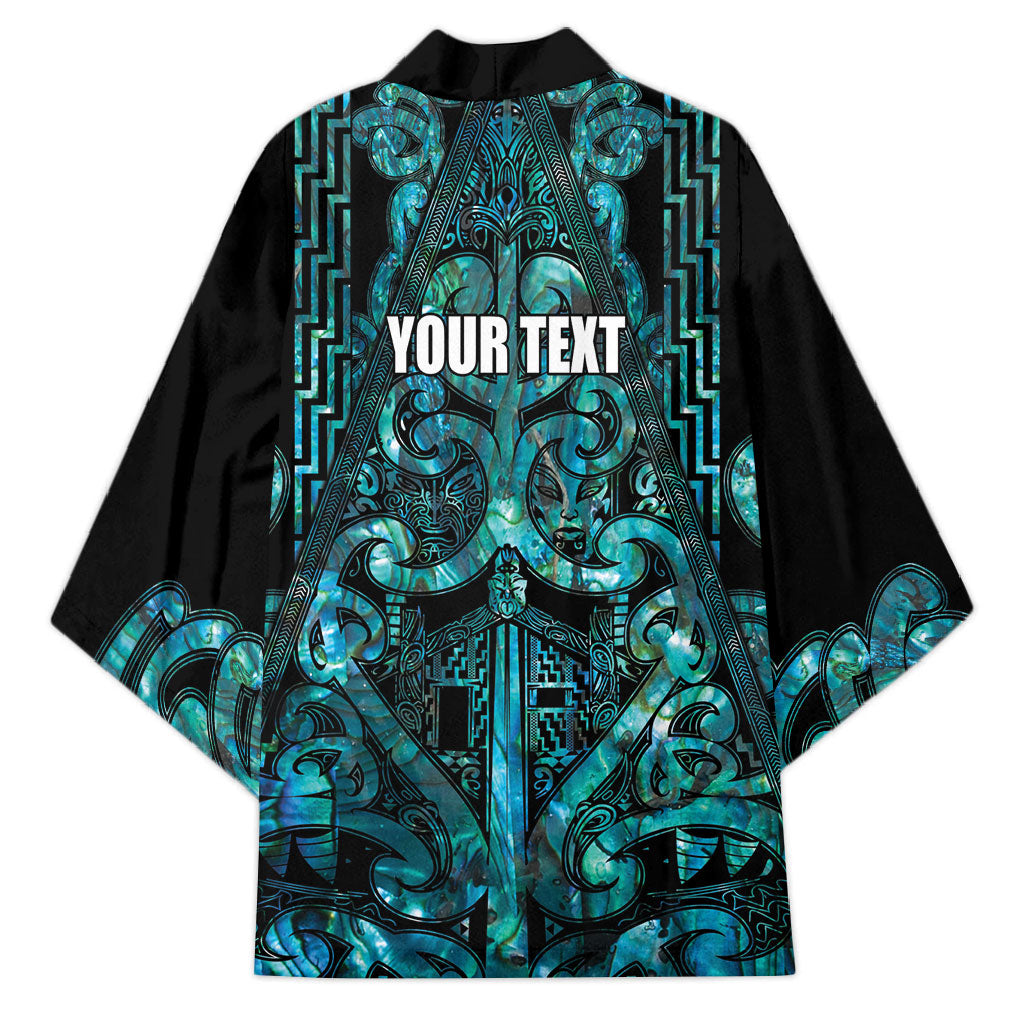 Maori Language Week Personalised Kimono Kia Mau Ki To Ukaipo Paua Shell Color LT14 - Polynesian Pride