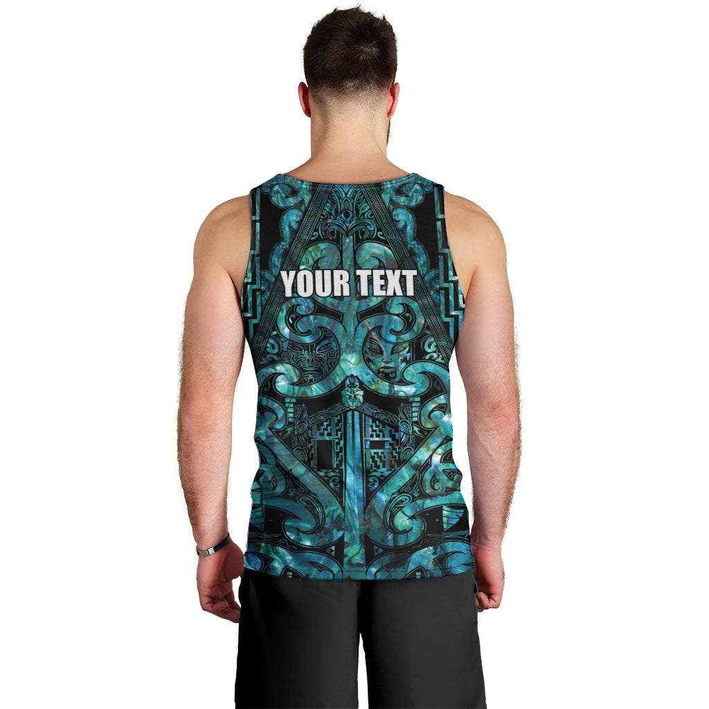 Maori Language Week Personalised Men Tank Top Kia Mau Ki To Ukaipo Paua Shell Color LT14 - Polynesian Pride