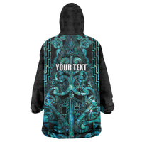 Maori Language Week Personalised Wearable Blanket Hoodie Kia Mau Ki To Ukaipo Paua Shell Color LT14 - Polynesian Pride