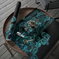 Maori Language Week Wrapping Paper Kia Mau Ki To Ukaipo Paua Shell Color LT14 - Polynesian Pride