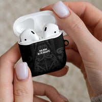 Maori Language Week AirPods Case Kia Mau Ki To Ukaipo Grey Color LT14 - Polynesian Pride